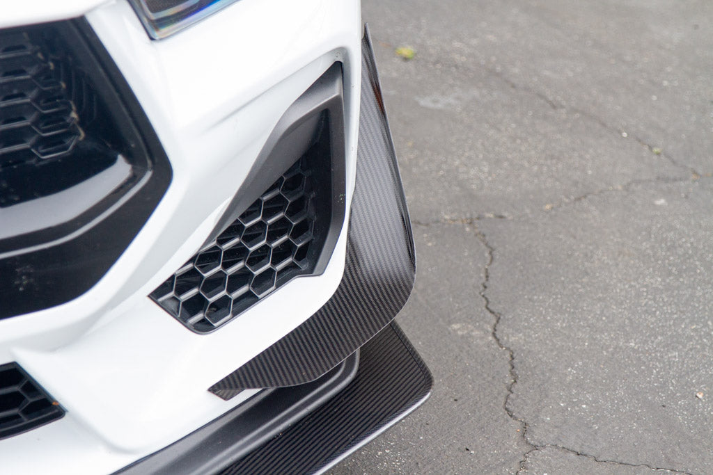 Carbon Fiber Front Bumper Canards - 2024 - Current Ford S650 Mustang GT