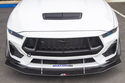 Carbon Fiber Front Bumper Canards - 2024 - Current Ford S650 Mustang GT