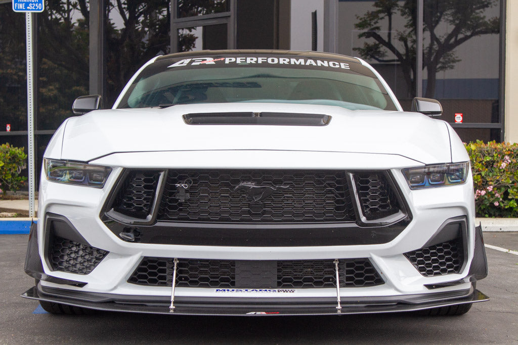 Carbon Fiber Front Bumper Canards - 2024 - Current Ford S650 Mustang GT