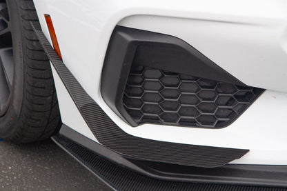 Carbon Fiber Front Bumper Canards - 2024 - Current Ford S650 Mustang GT