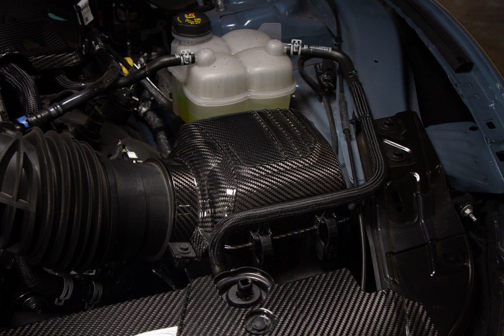 Carbon Fiber Intake Box Top Cover -2024 - Current Ford S650 Mustang Dark Horse