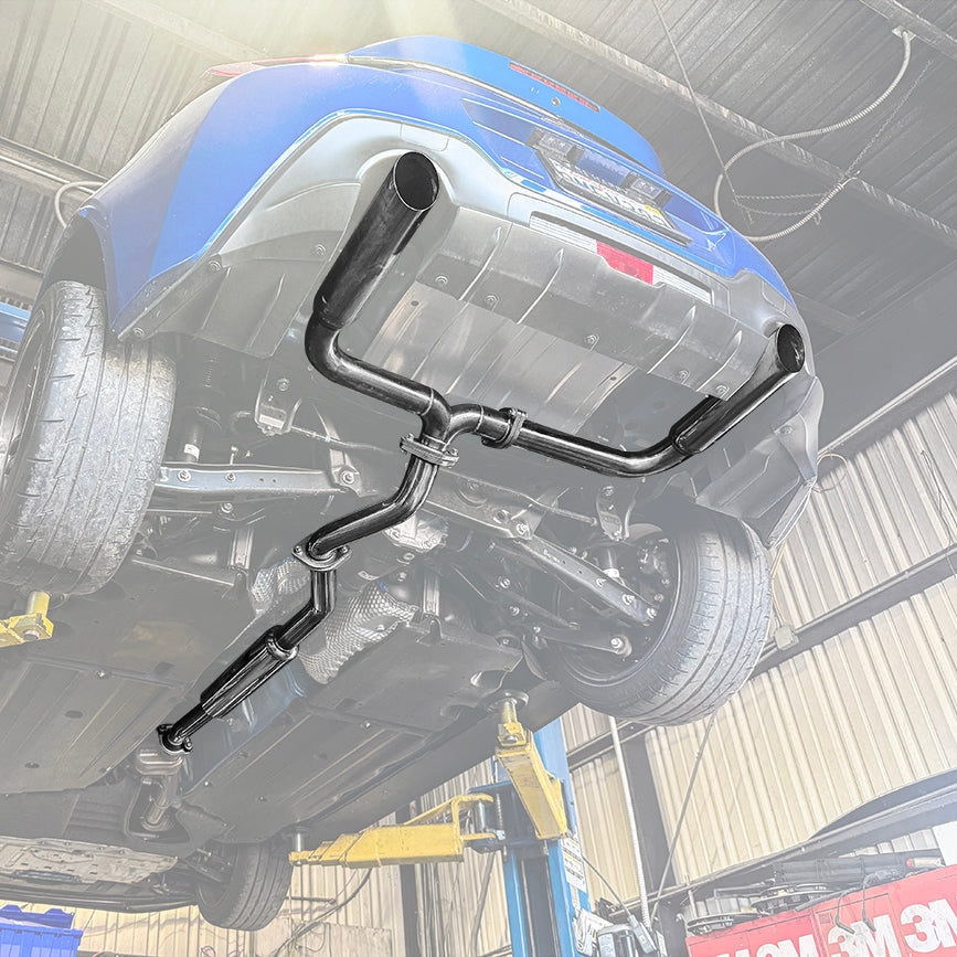 2022-Present Toyota GR86 Subaru BRZ BOSO Style Muffler Delete Cat Back Exhaust image 1