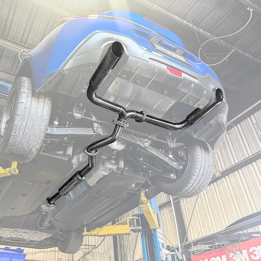 2022-Present Toyota GR86 Subaru BRZ BOSO Style Muffler Delete Cat Back Exhaust image 3