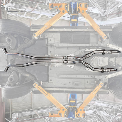 2009-2014 Cadillac CTS-V Long Tube Headers Resonated Mid Pipe image 1