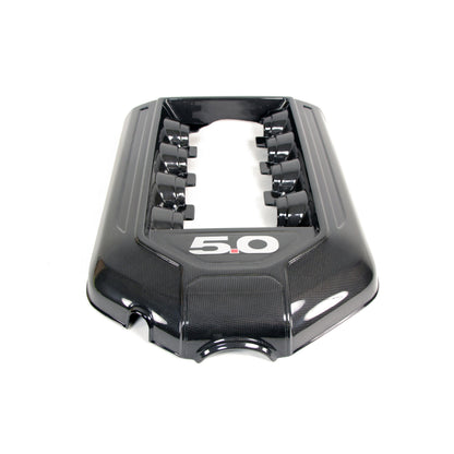 Carbon Fiber Engine Plenum Cover-Ford Mustang GT 5.0  2011-2014 (Manual Trans)