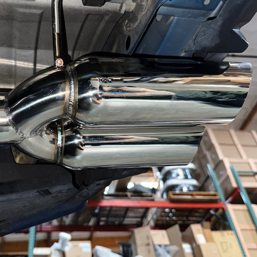 2015-21 Subaru WRX | Boso Style Muffler Delete Quad Tips Axle Back Exhaust image 7