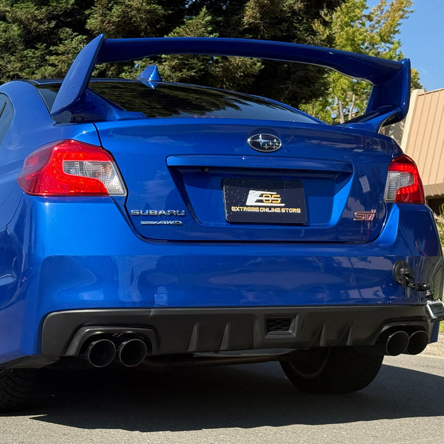 2015-21 Subaru WRX | Boso Style Muffler Delete Quad Tips Axle Back Exhaust image 3