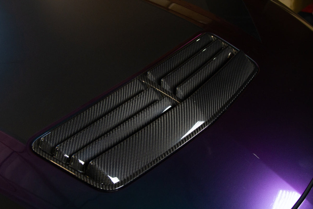 Carbon Fiber Hood Vent - 2024-Current Ford S650  Mustang