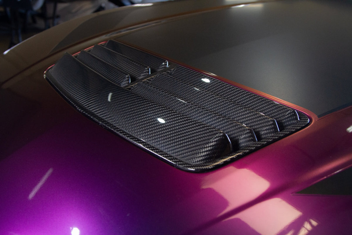 Carbon Fiber Hood Vent - 2024-Current Ford S650  Mustang