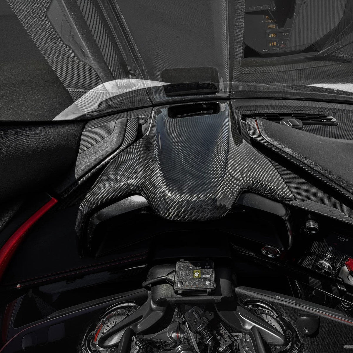 2020-25 Corvette C8 | DRY CARBON FIBER Replacement Upper Dash Instrument Panel image 4