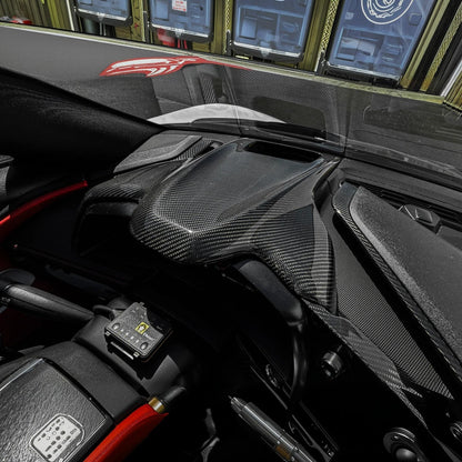 2020-25 Corvette C8 | DRY CARBON FIBER Replacement Upper Dash Instrument Panel image 17