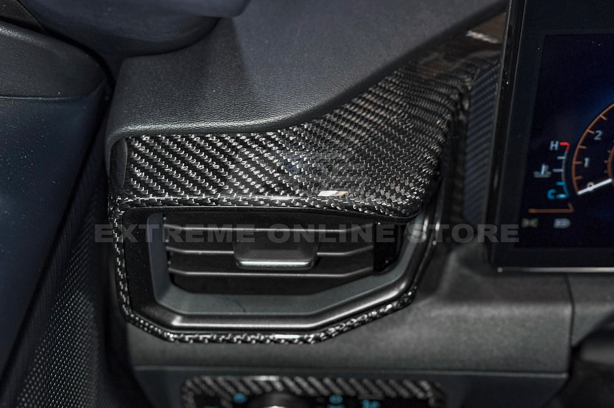 2024-Up Mustang DRY CARBON FIBER AC Outlet Trim Cover image 6