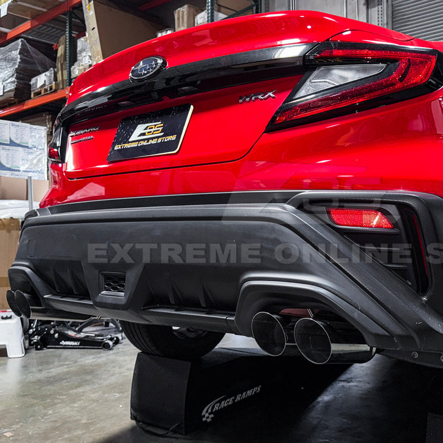 2022-Up Subaru WRX | Boso Muffler Delete Quad Burnt Tips Axle Back Exhaust image 4