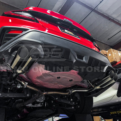 2022-Up Subaru WRX | Boso Muffler Delete Quad Burnt Tips Axle Back Exhaust image 7
