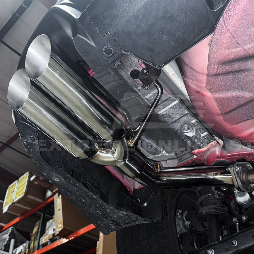 2022-Up Subaru WRX | Boso Muffler Delete Quad Burnt Tips Axle Back Exhaust image 8