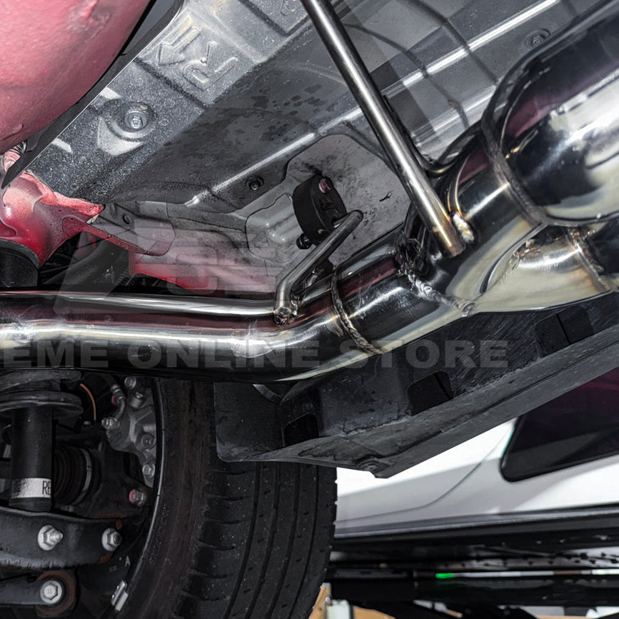 2022-Up Subaru WRX | Boso Muffler Delete Quad Burnt Tips Axle Back Exhaust image 10