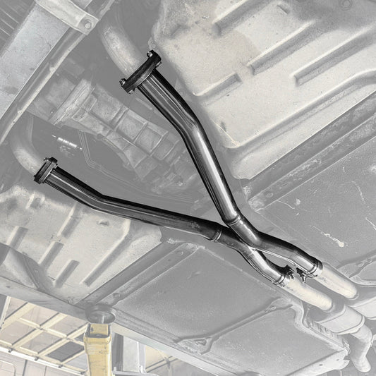 1997-04 Chevrolet Corvette C5 | T-304 Stainless Steel 2.5" X Mid Pipe Exhaust image 1