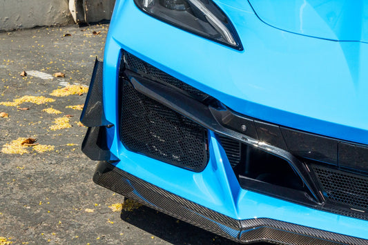 Carbon Fiber Front Bumper Canards - Chevrolet C8 Corvette Z06/ E Ray/ ZR1/ Grand sport