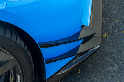 Carbon Fiber Front Bumper Canards - Chevrolet C8 Corvette Z06/ E Ray/ ZR1/ Grand sport