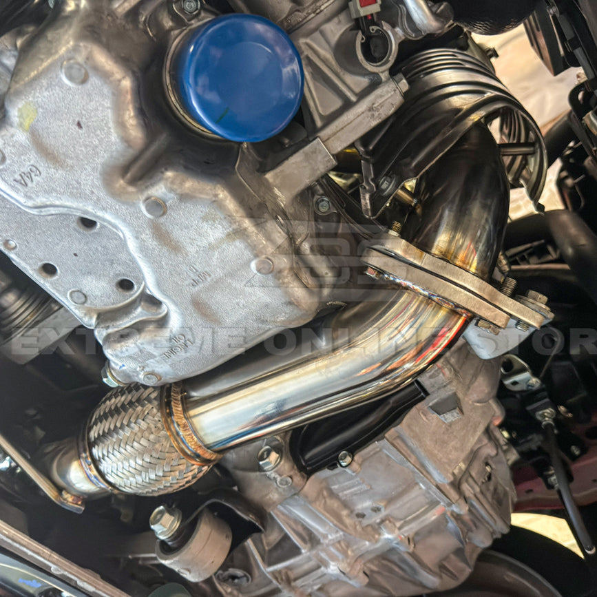 2022-Up Honda Civic 1.5T Catted Downpipe Front Pipe image 4