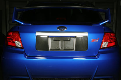 Carbon Fiber License Plate Frame - Subaru WRX/ STI Sedan 2008-2014