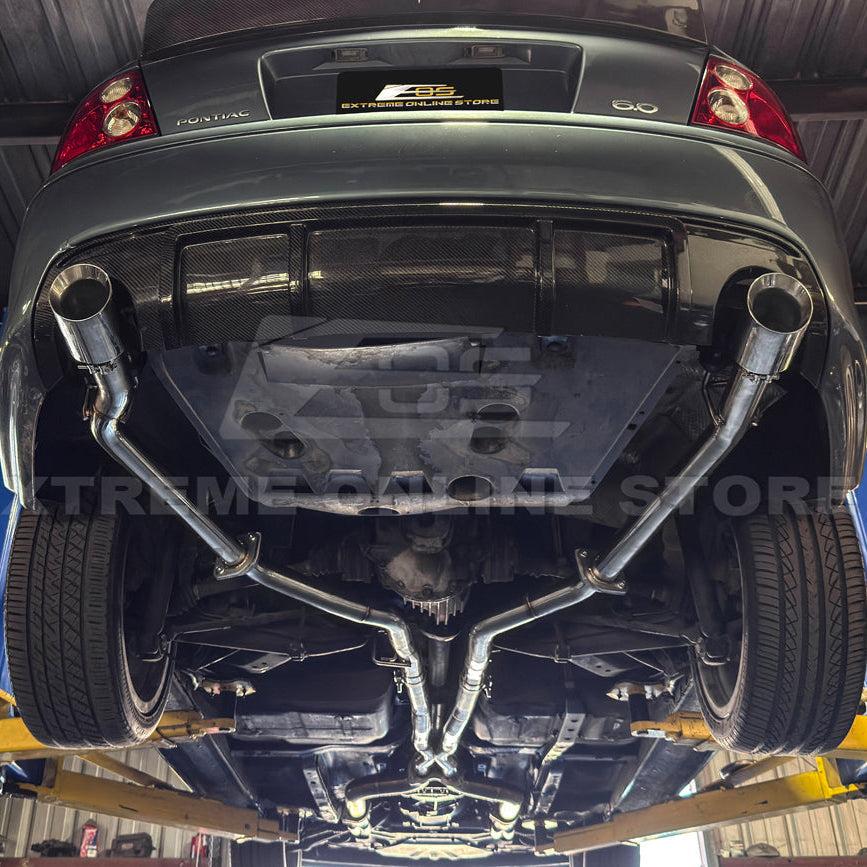 2005-06 Pontiac GTO | T-304 Straight-Through Mid Pipe X Cross Exhaust System image 8
