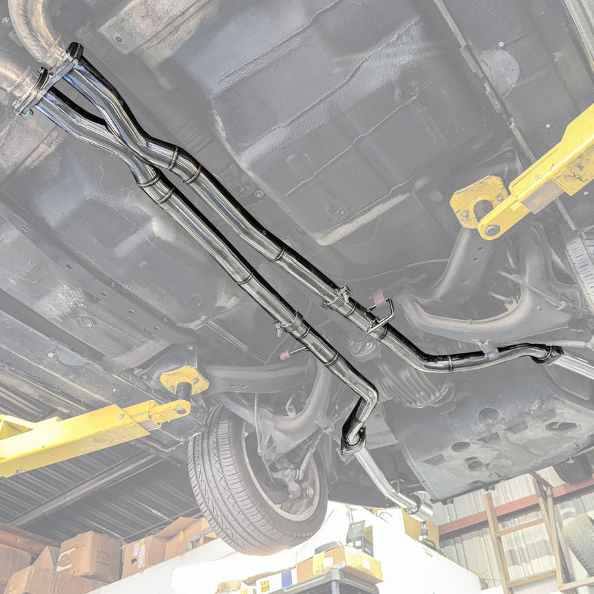 2005-06 Pontiac GTO | T-304 Straight-Through Mid Pipe X Cross Exhaust System image 3