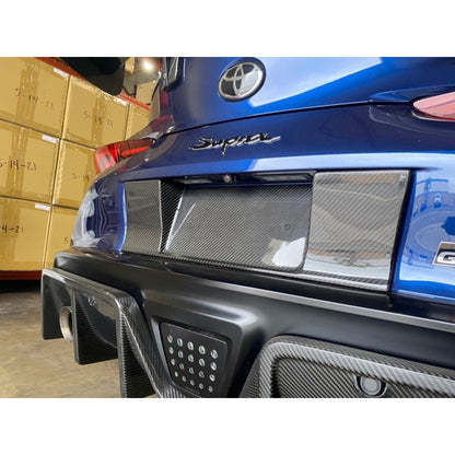 Carbon Fiber  License Plate Backing -Toyota Supra A90 2020-2023