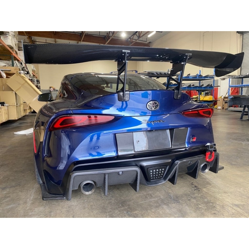 Carbon Fiber  License Plate Backing -Toyota Supra A90 2020-2023