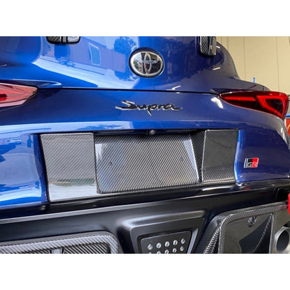 Carbon Fiber  License Plate Backing -Toyota Supra A90 2020-2023