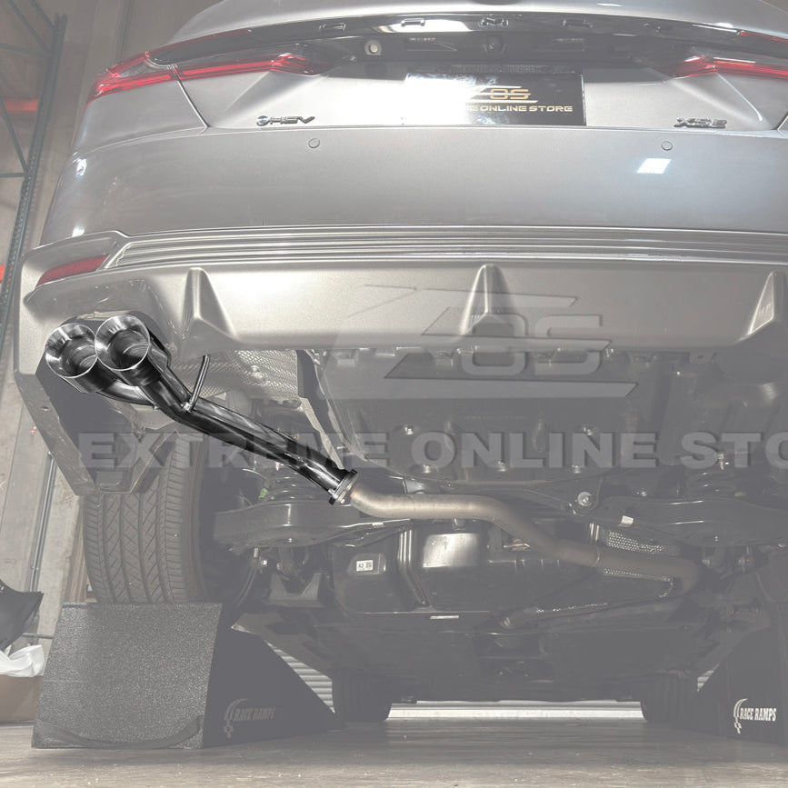 2025-Up Toyota Camry Muffler Delete Single Exit | Burnt Tip Axle Back Exhaust image 2