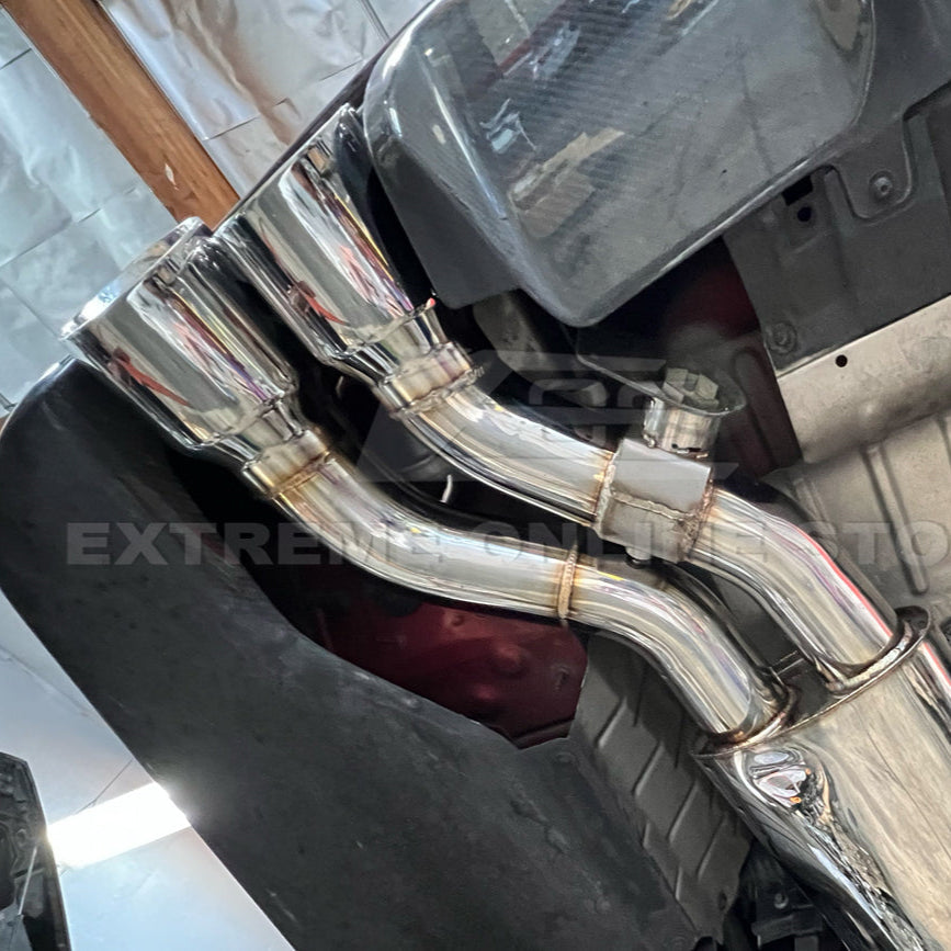 2016-2019 Cadillac CTS-V Muffler Resonated Cat Back Exhaust image 16