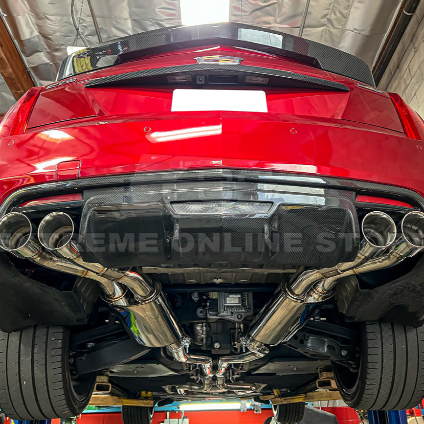 2016-2019 Cadillac CTS-V Muffler Resonated Cat Back Exhaust image 18