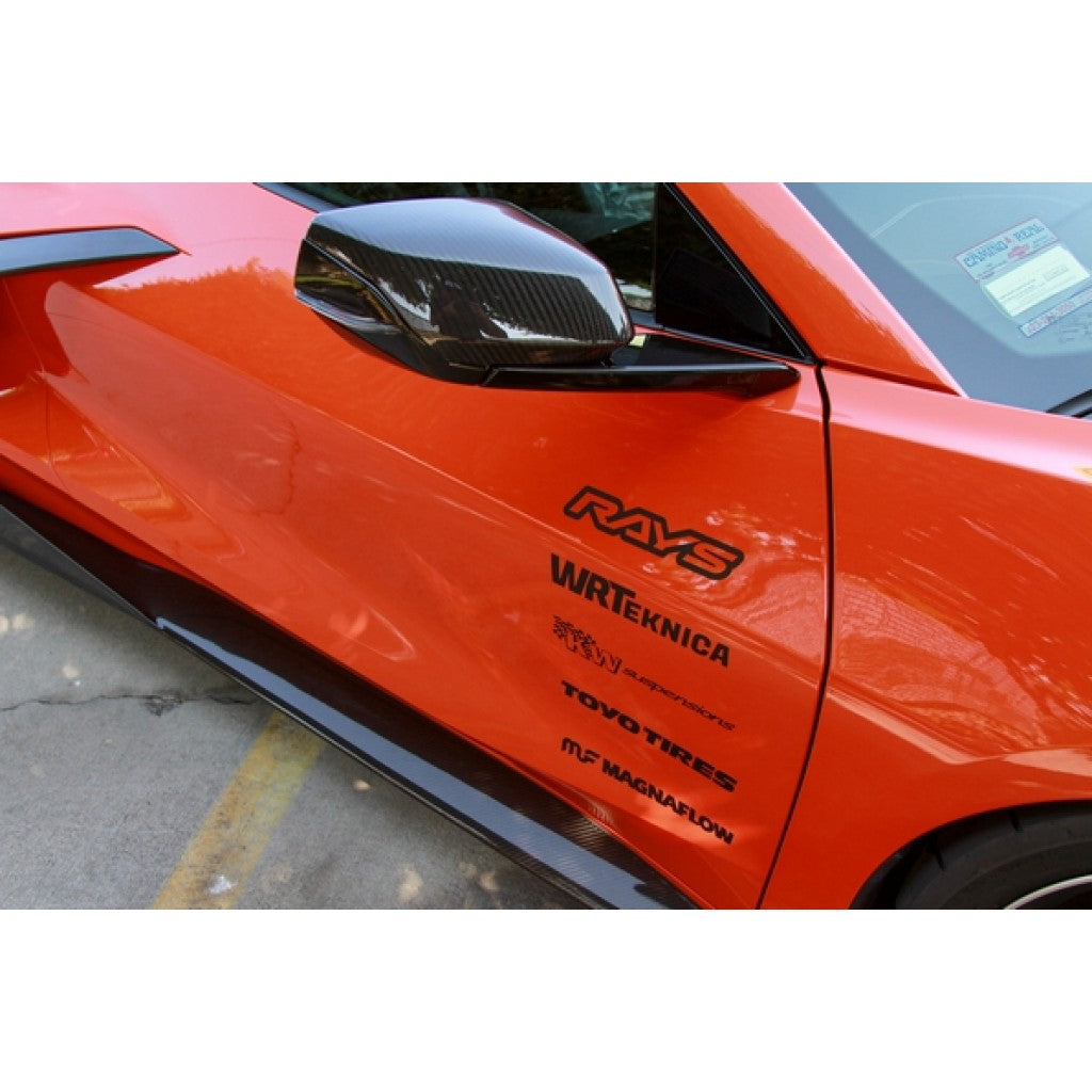 Carbon Fiber Replacement Mirror Covers-Chevrolet C8 Corvette  (All)
