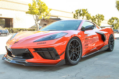Carbon Fiber Side Rocker Extensions/ Side Skirts- Chevrolet C8 Corvette