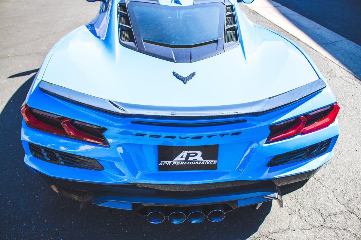 Carbon Fiber Rear Spoiler Delete - Chevrolet C8 Corvette Z06/E-ray/ZR1/ Grand Sport