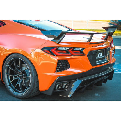 Carbon Fiber License Plate Backing-Chevrolet C8 Corvette Stingray