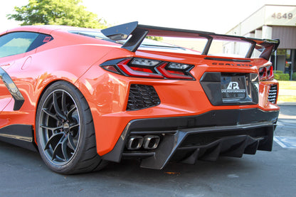 Carbon Fiber Rear Diffuser-Chevrolet Corvette C8 Stingray
