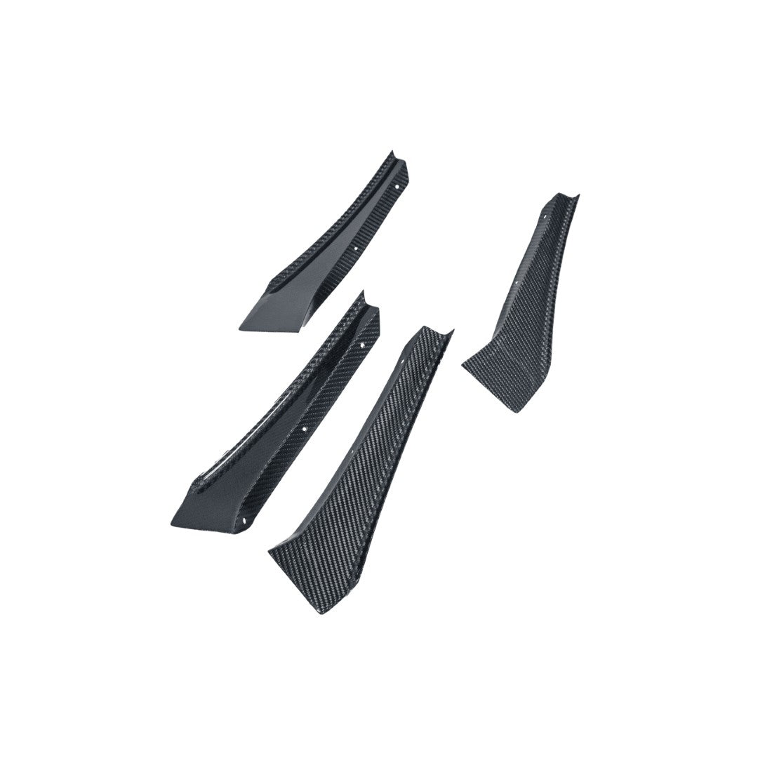 Carbon Fiber Front Bumper Canards - Chevrolet C8 Corvette Z06/ E Ray/ ZR1/ Grand sport