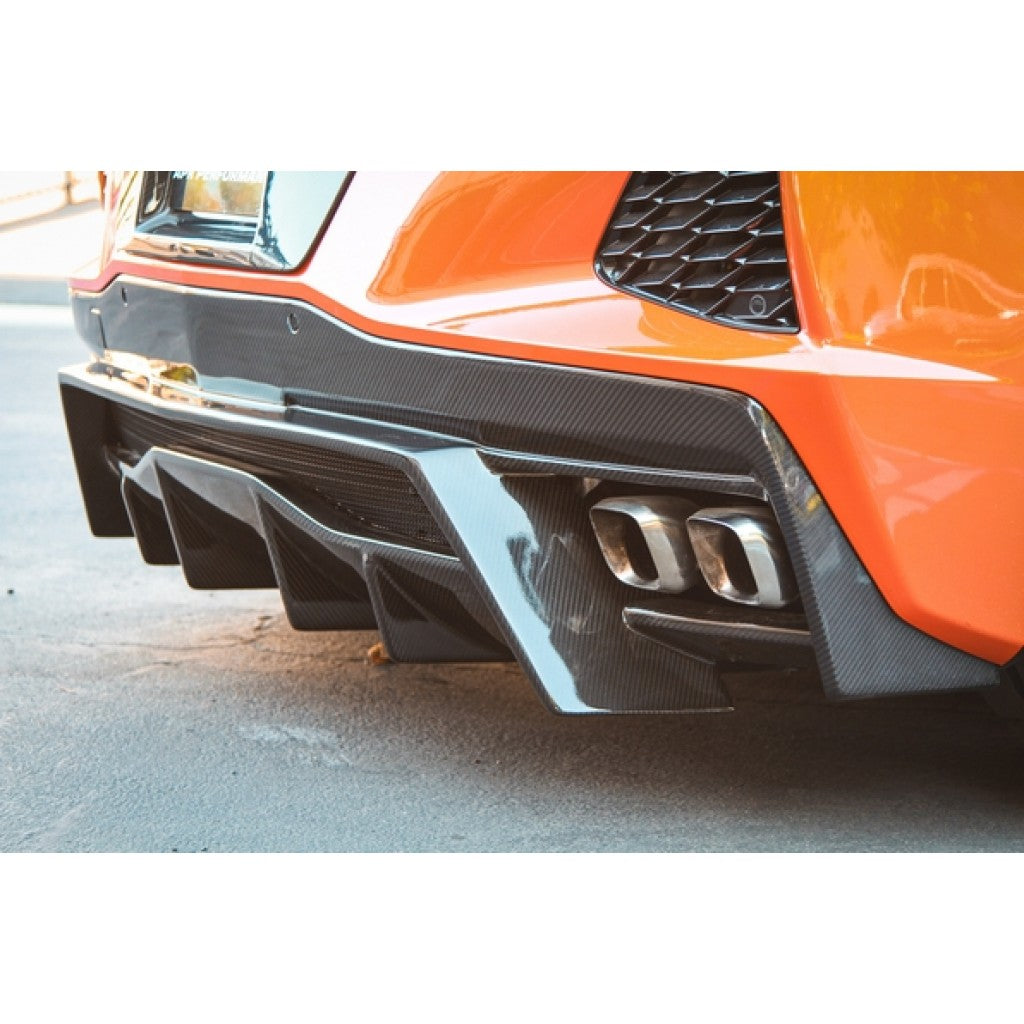 Carbon Fiber Rear Diffuser-Chevrolet Corvette C8 Stingray