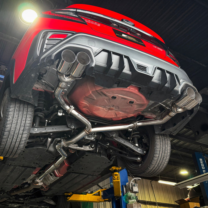 2022-Up Subaru WRX | 3 to 2.5 Piping T304 Stainless Steel Resonated Mid Pipe image 1
