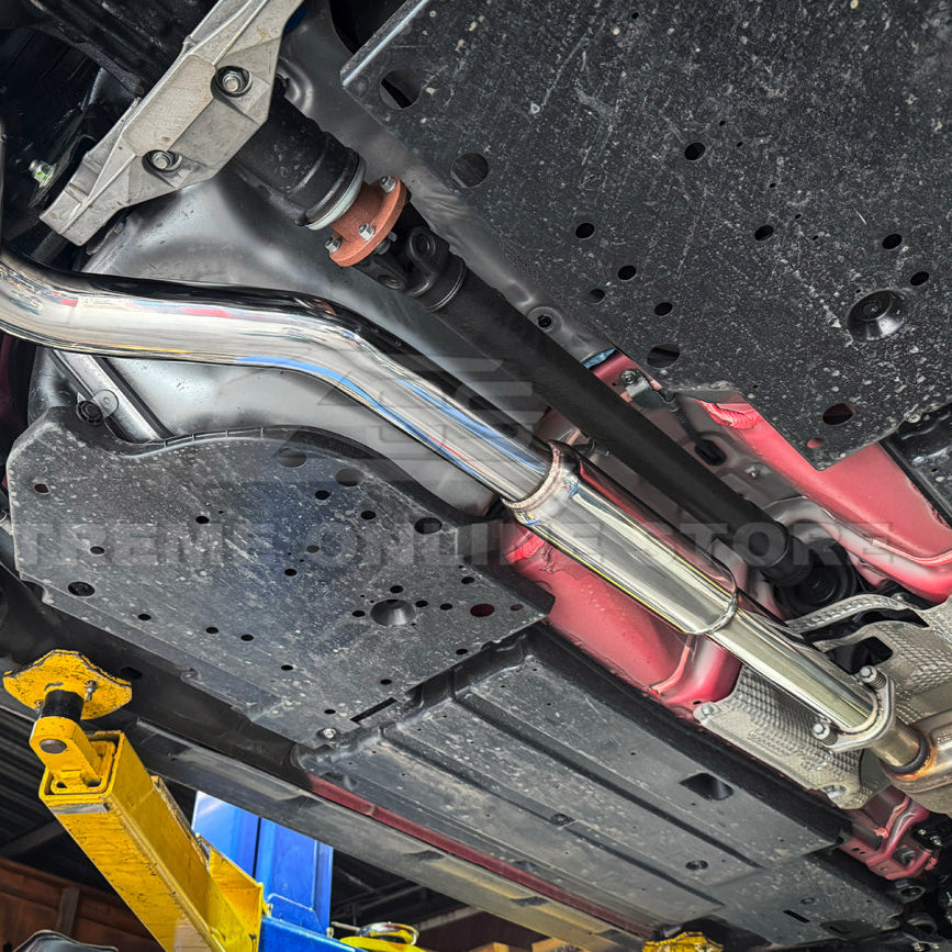 2022-Up Subaru WRX | 3 to 2.5 Piping T304 Stainless Steel Resonated Mid Pipe image 9