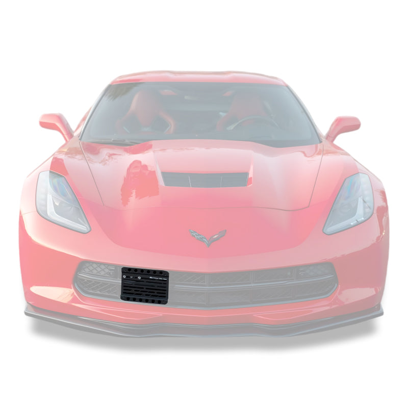 Corvette C7 Tow Hook License Plate Mount Bracket image 1