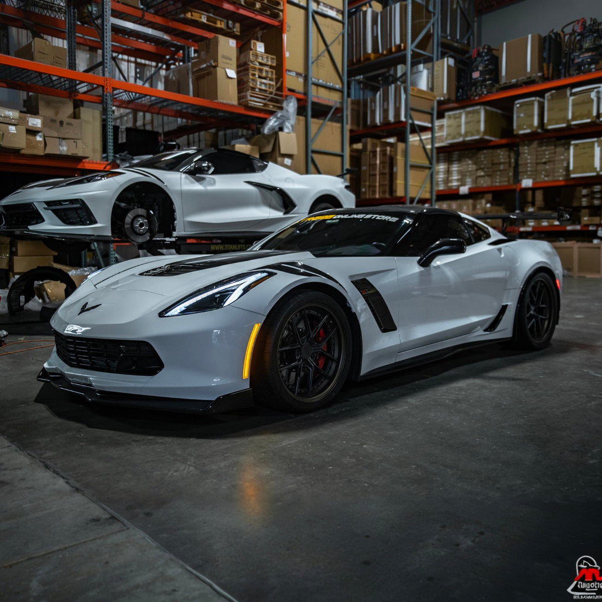 Corvette C7 Factory Style Front LED Clear Lens Amber Side Marker Lights image 17