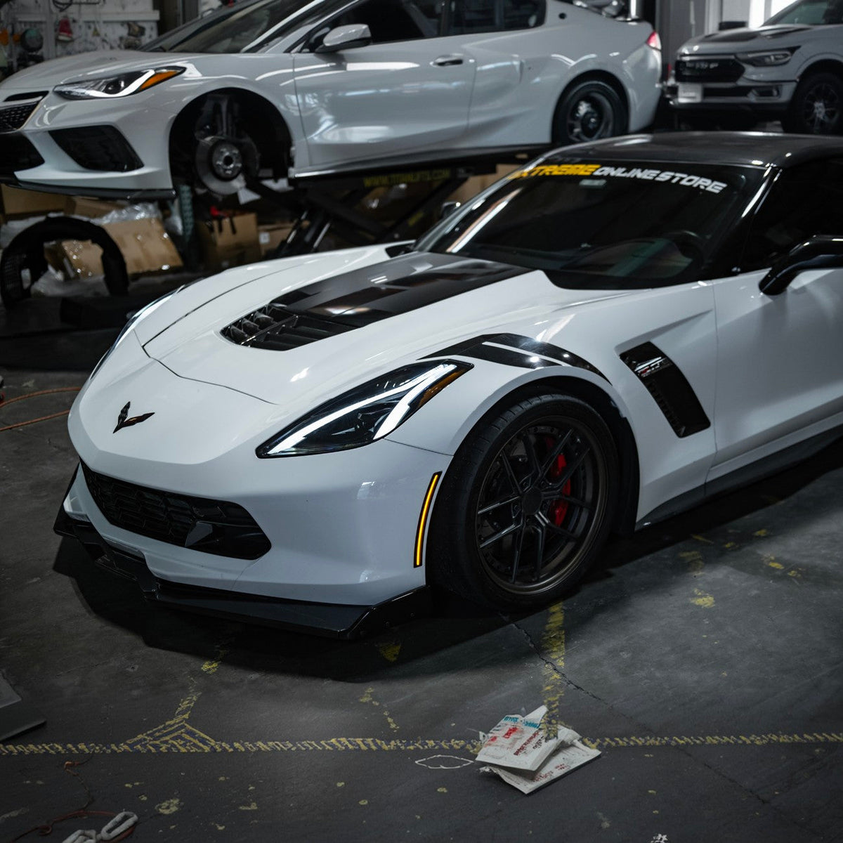 Corvette C7 Factory Style Front LED Clear Lens Amber Side Marker Lights image 30