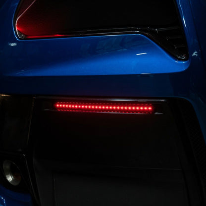 Corvette C7 Rear Bumper Diffuser Clear Lens Red LED Reflector Lights image 10