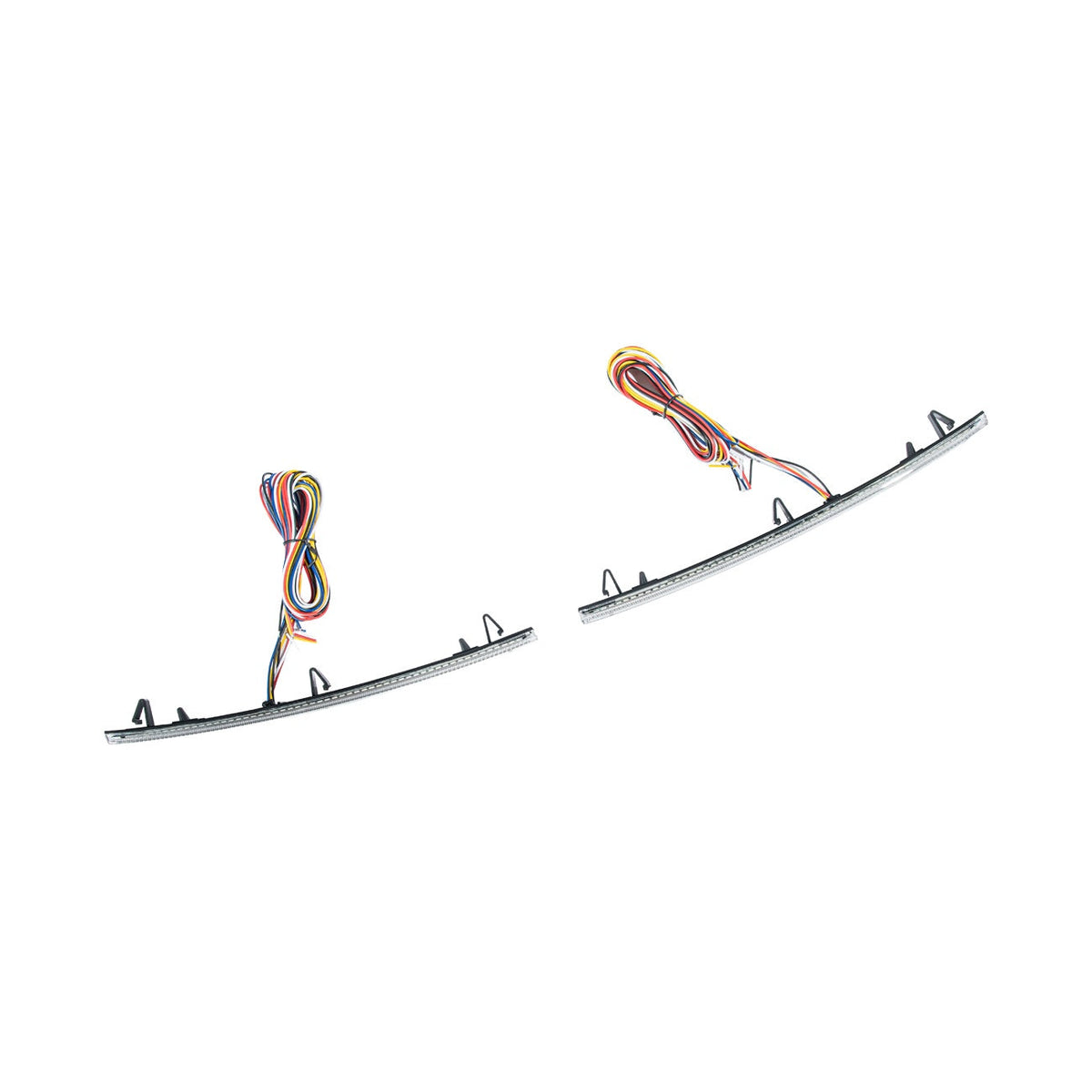 Corvette C7 Rear Bumper Diffuser Clear Lens Red LED Reflector Lights image 16
