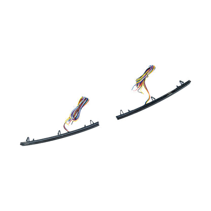 Corvette C7 Rear Bumper Diffuser Clear Lens Red LED Reflector Lights image 20