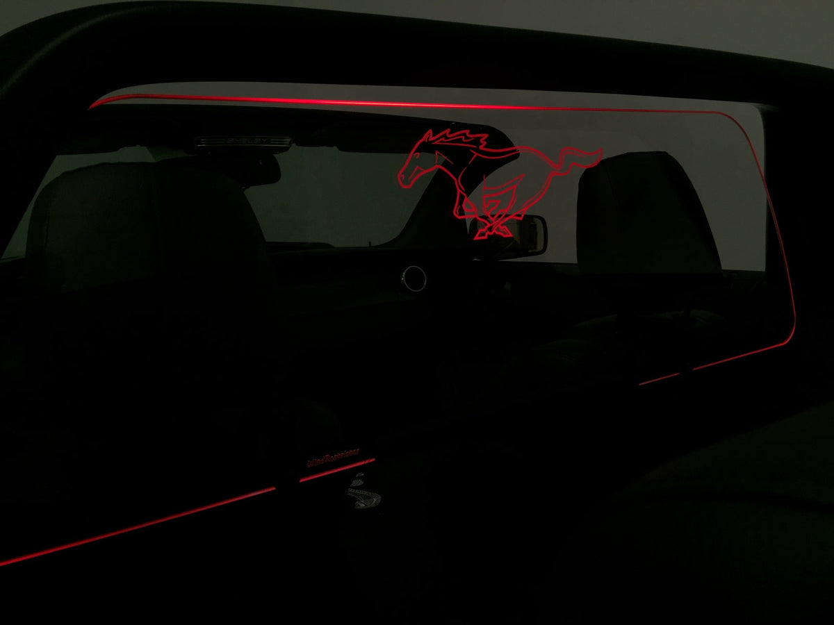 2015+ Mustang Convertible WindRestrictor® Add On Front Mount image 13
