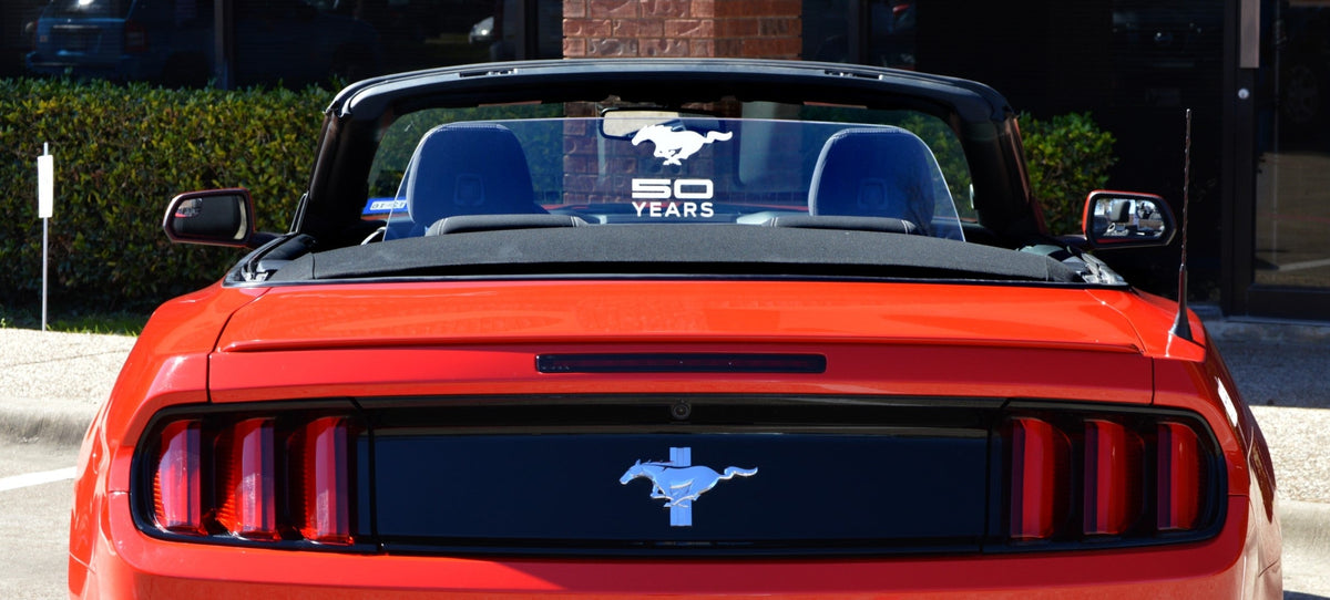 2015+ Mustang Convertible WindRestrictor® Add On Front Mount image 7